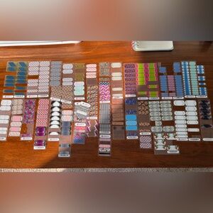 Jamberry Nail Wraps Scrap Lot - Multicolor Designs